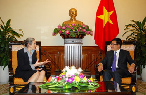 L’ambassadrice des Pays-bas reçue par Pham Binh Minh - ảnh 1
